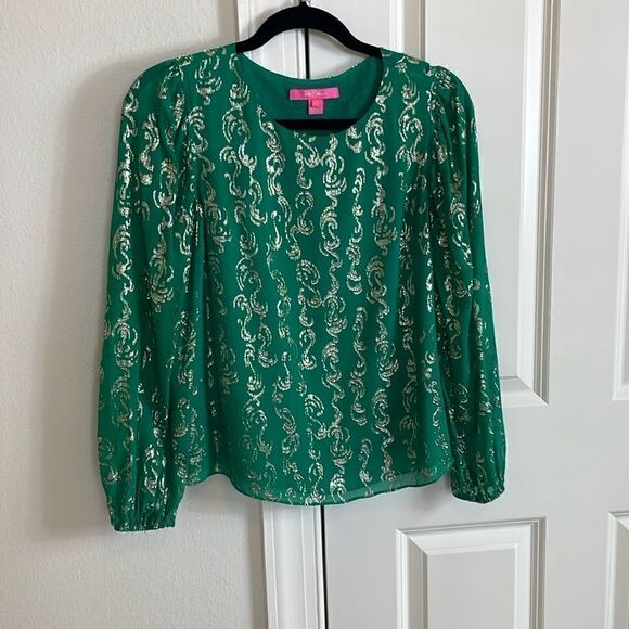 Lilly Pulitzer Miriam Silk Top - Picture 5 of 6